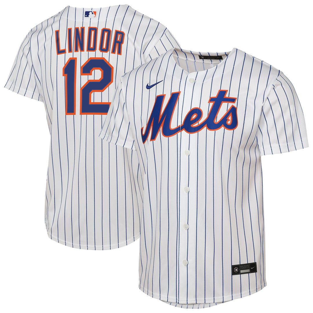 New York Mets Francisco Lindor Nike Youth Home Replica Player Jersey - White