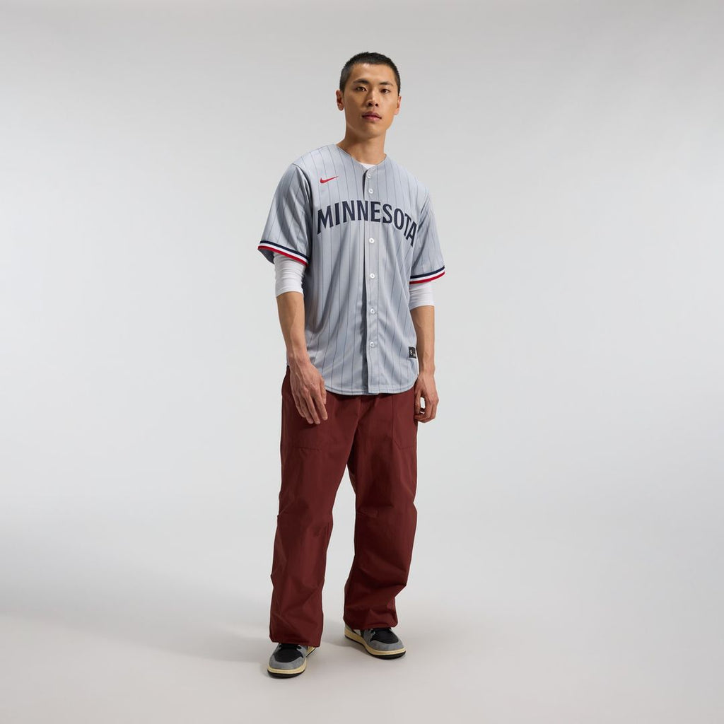 Minnesota Twins Nike Road Replica Team Jersey - Gray