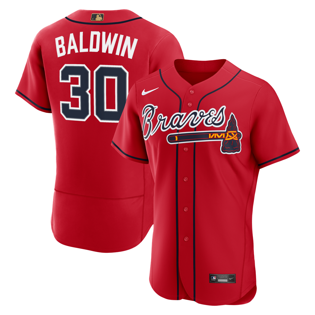 Atlanta Braves Drake Baldwin Nike MLB Awards Authentic Jersey - Red