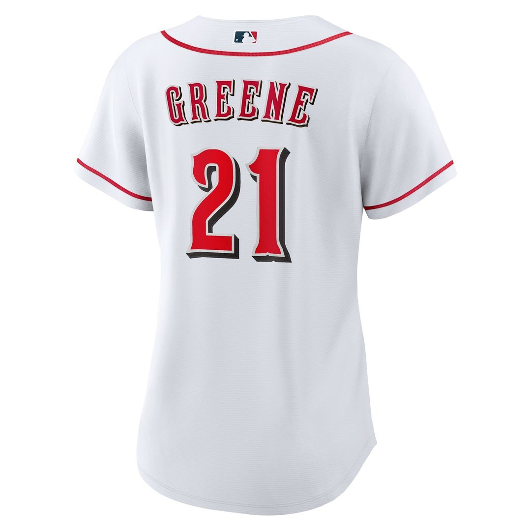 Cincinnati Reds Hunter Greene Nike Women's Home Replica Jersey - White