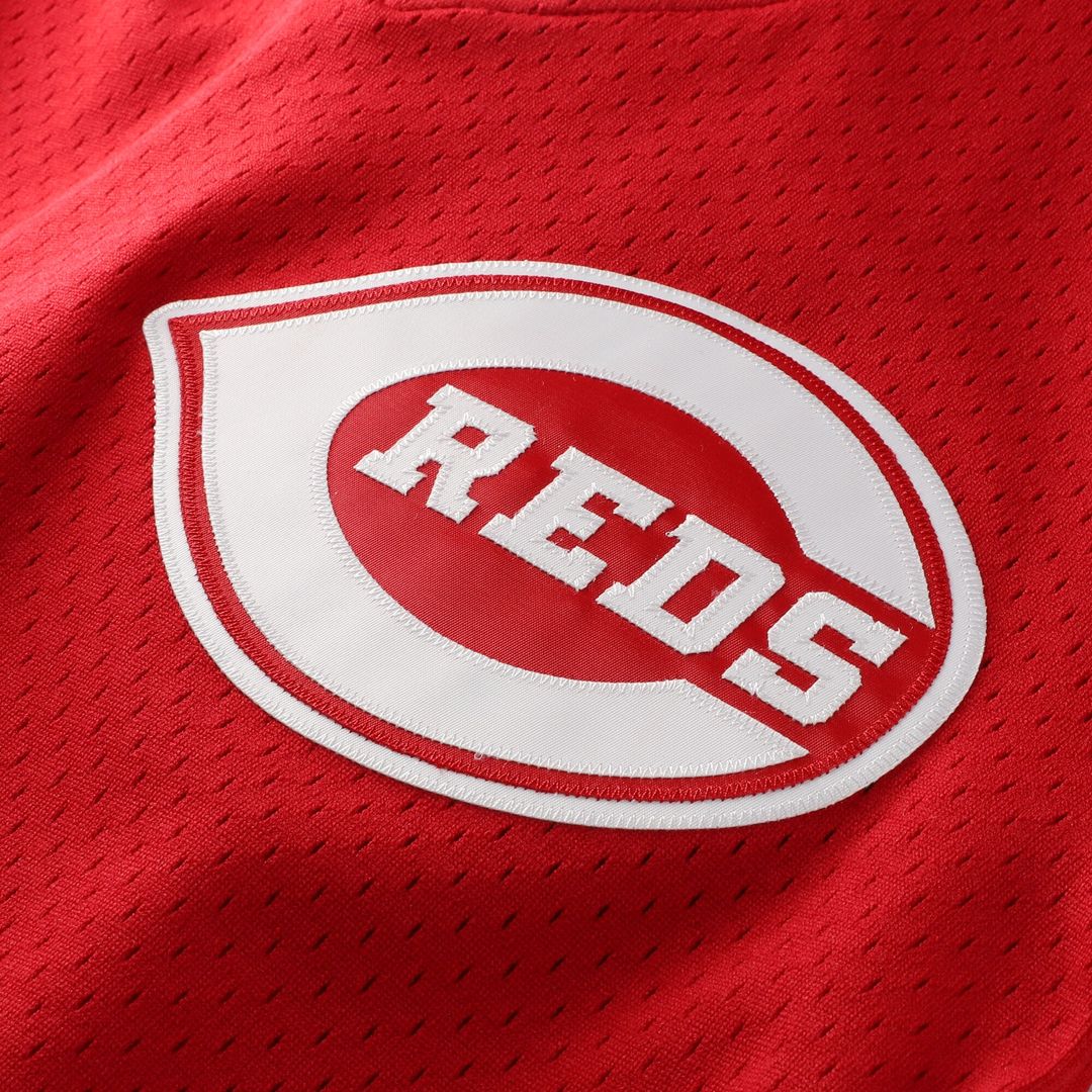 Cincinnati Reds Barry Larkin Mitchell & Ness Authentic Batting Practice Jersey - Red