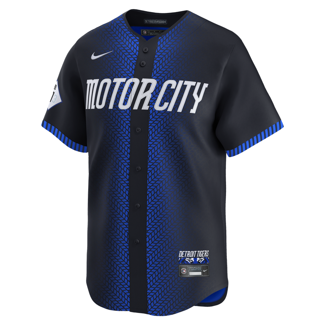 Detroit Tigers Nike City Connect Limited Jersey - Blue