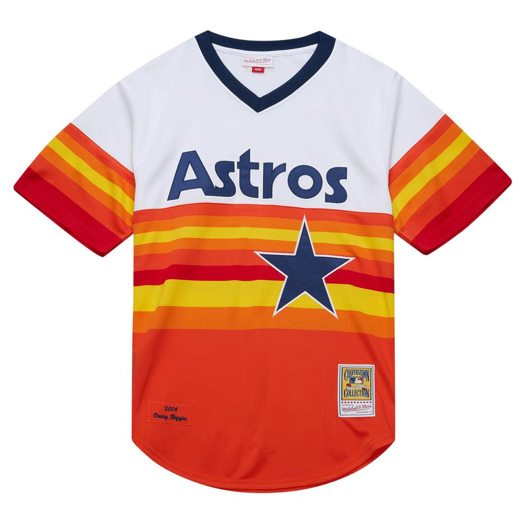 Houston Astros Craig Biggio Mitchell & Ness 2004 Cooperstown Authentic Throwback Jersey - White