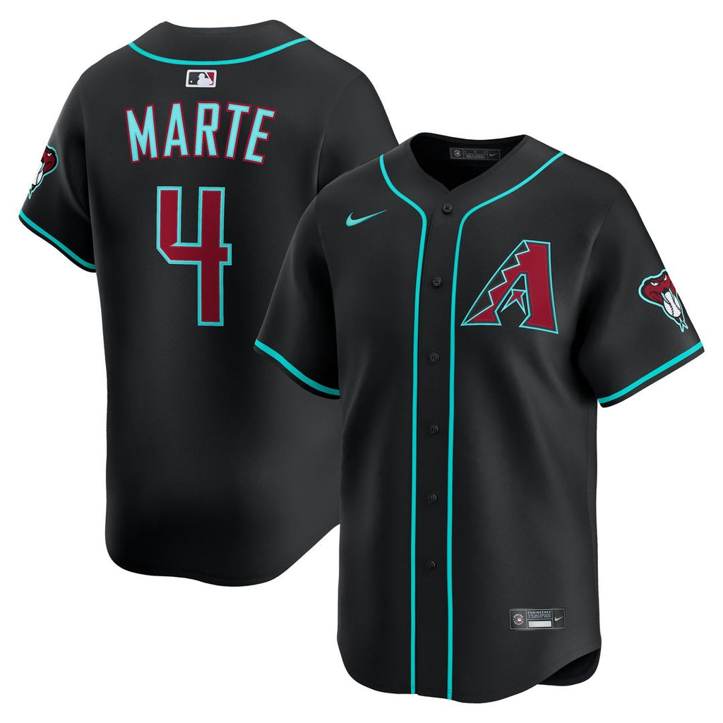 Arizona Diamondbacks Ketel Marte Nike Alternate Limited Jersey - Black