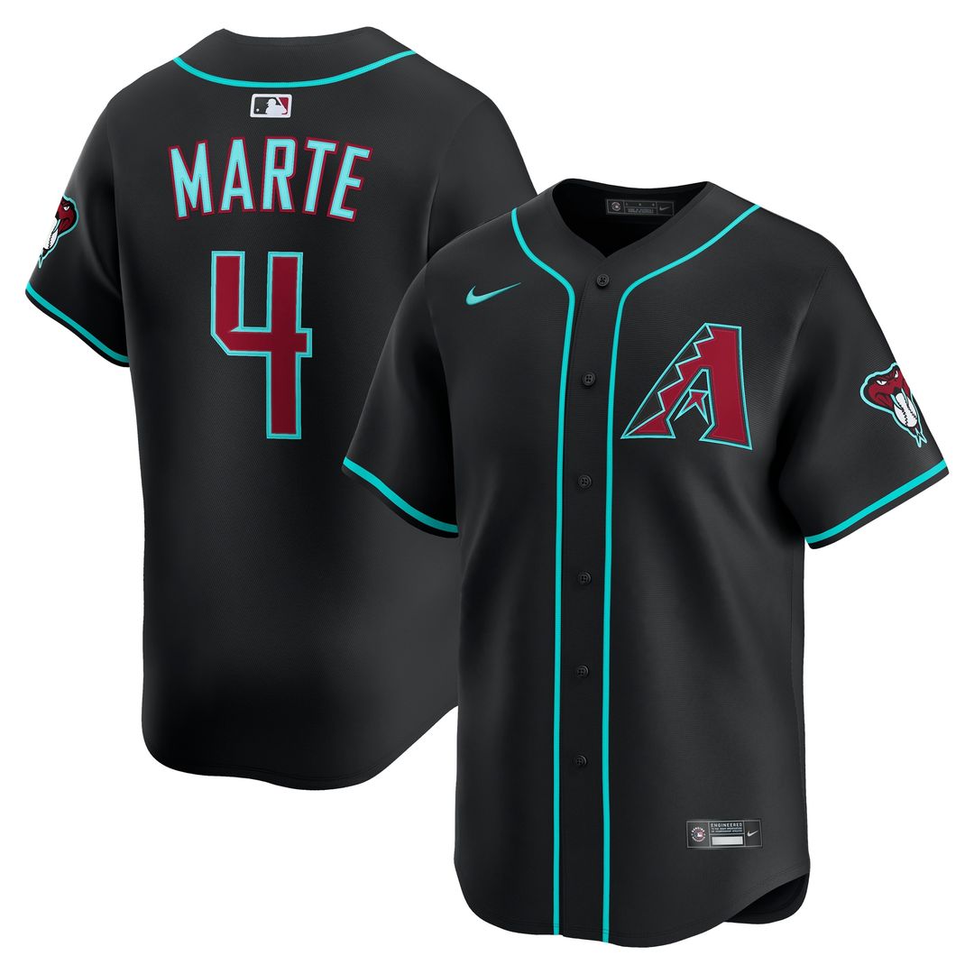 Arizona Diamondbacks Ketel Marte Nike Alternate Limited Jersey - Black