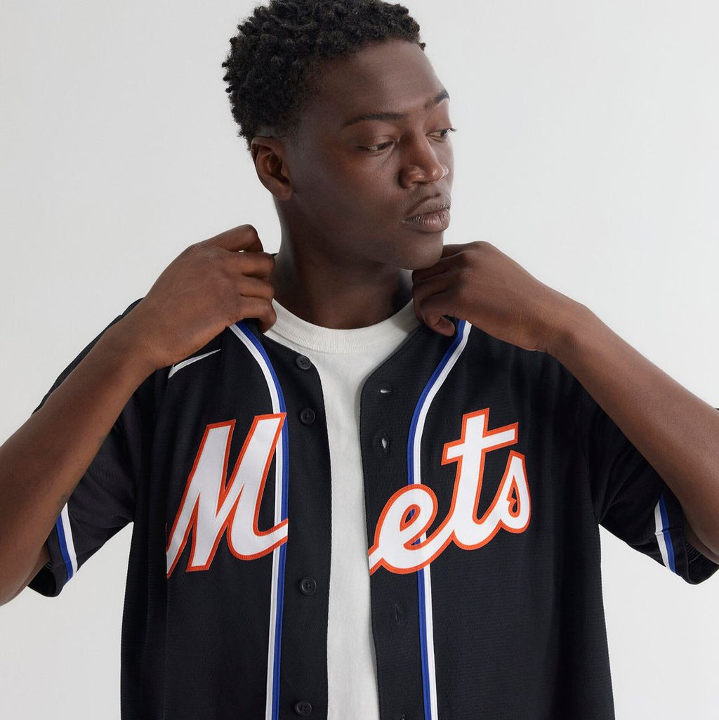 New York Mets Juan Soto Nike Fashion Replica Black Out Jersey