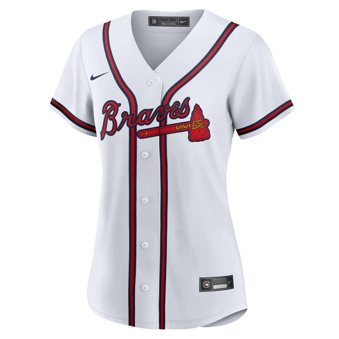 Atlanta Braves Ozzie Albies Nike Women's Home Replica Jersey - White