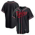 Minnesota Twins Nike Fashion Replica Black Out Jersey