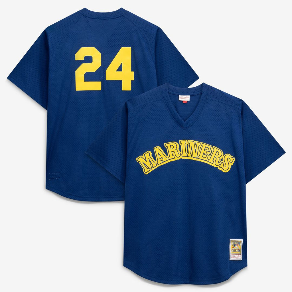 Seattle Mariners Ken Griffey Jr. Mitchell & Ness Big & Tall Cooperstown Mesh Batting Practice Jersey - Royal