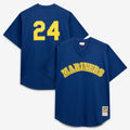 Seattle Mariners Ken Griffey Jr. Mitchell & Ness Big & Tall Cooperstown Mesh Batting Practice Jersey - Royal