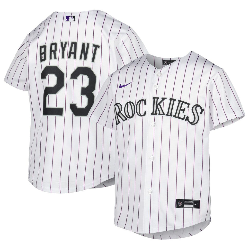 Colorado Rockies Kris Bryant Nike Youth Alternate Replica Player Jersey - White