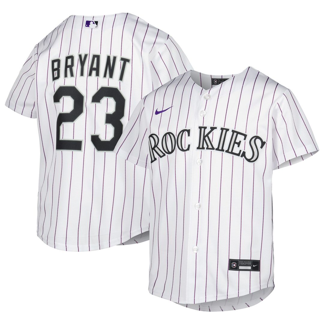 Colorado Rockies Kris Bryant Nike Youth Alternate Replica Player Jersey - White