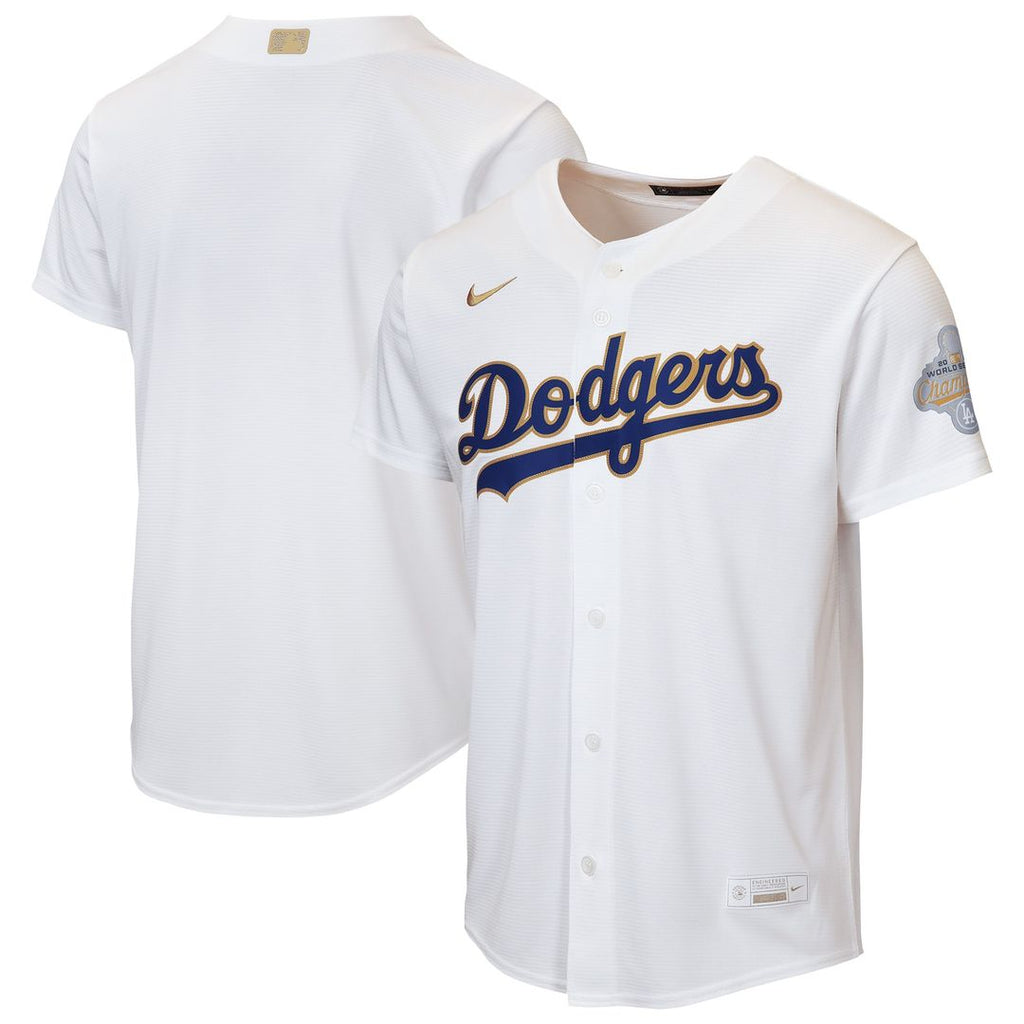 Los Angeles Dodgers Nike Youth 2026 Gold Collection Home Replica Jersey - White