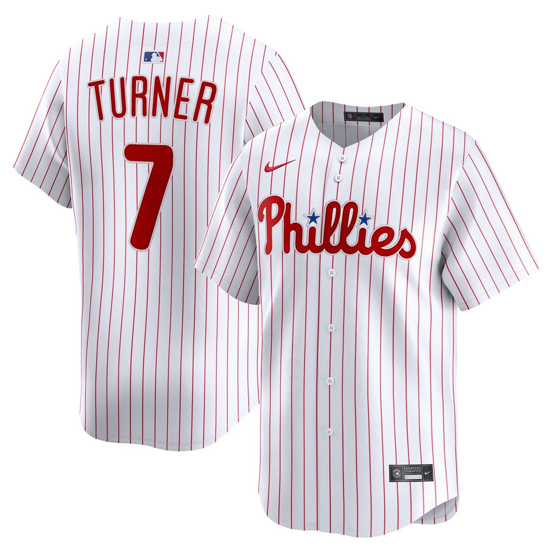 Philadelphia Phillies Trea Turner Nike Home Limited Player Jersey - White
