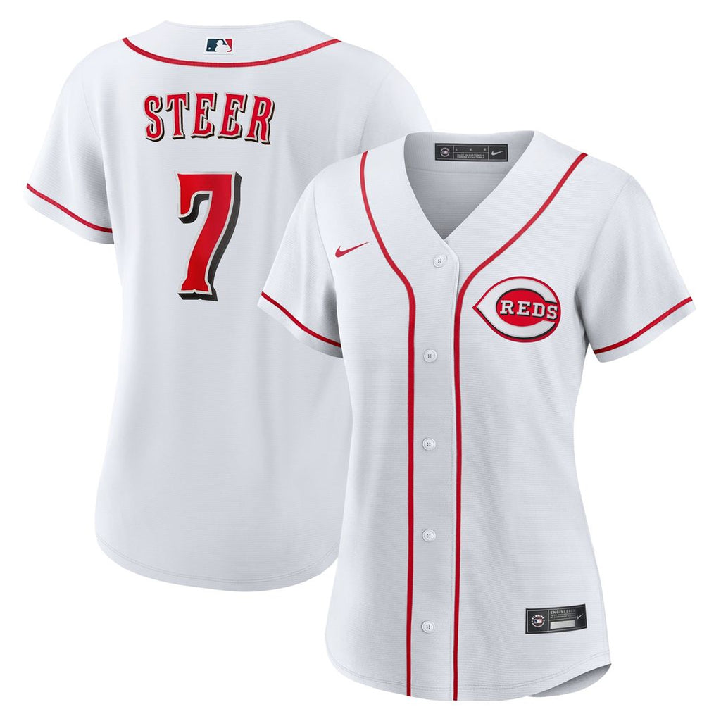 Cincinnati Reds Spencer Steer Nike Women's Home Replica Jersey - White