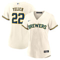 Milwaukee Brewers Christian Yelich Nike Women's Home Replica Jersey - White