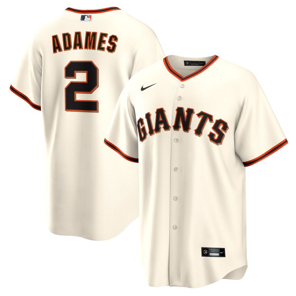 San Francisco Giants Willy Adames Nike Home Replica Jersey - Cream