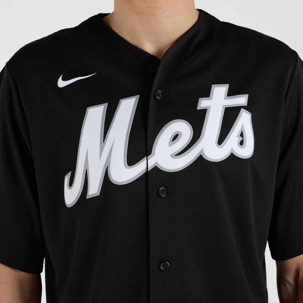 New York Mets Francisco Lindor Nike Replica Player Jersey - Black