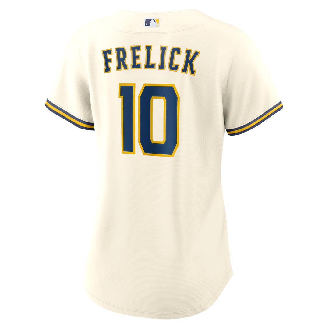 Milwaukee Brewers Sal Frelick Nike Women's Home Replica Jersey - Cream