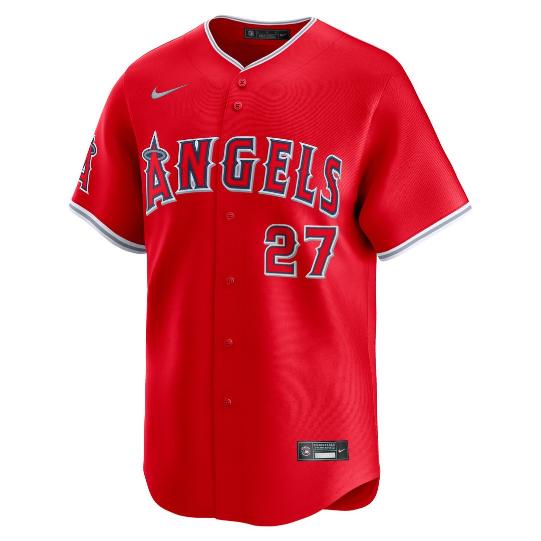 Los Angeles Angels Mike Trout Nike Alternate Limited Player Jersey - Red