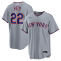 New York Mets Juan Soto Nike Road Replica Jersey - Gray
