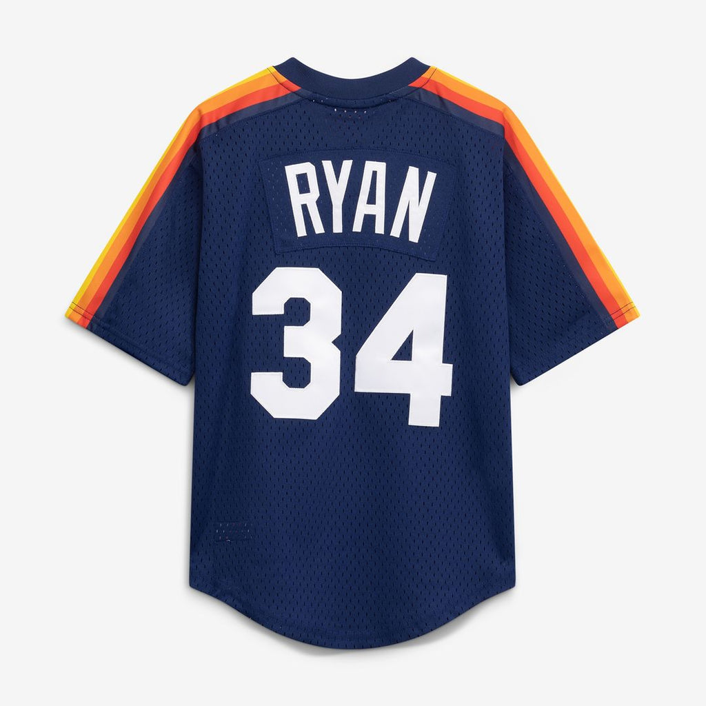 Houston Astros Nolan Ryan Mitchell & Ness Toddler Throwback Mesh Batting Practice Jersey - Navy