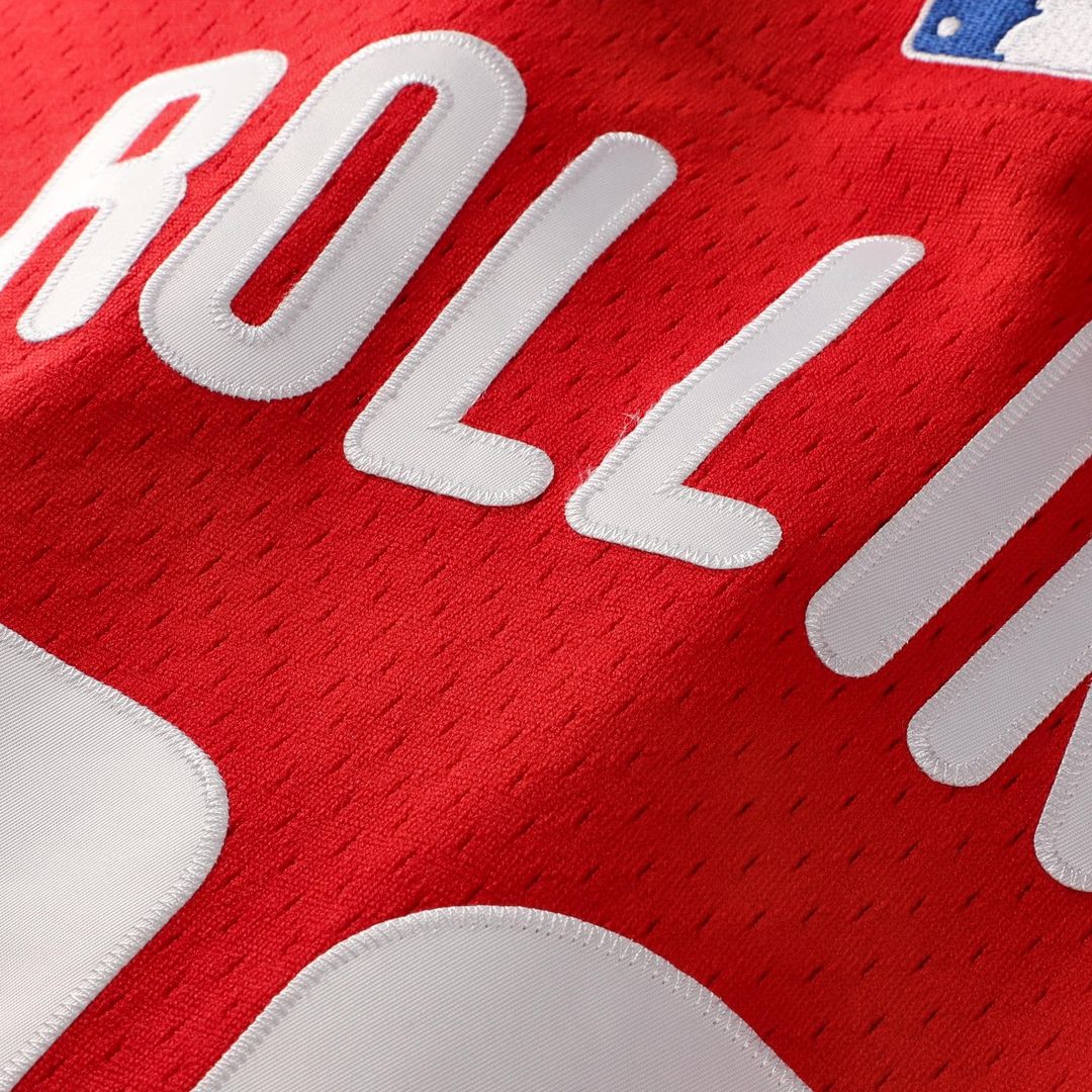 Philadelphia Phillies Jimmy Rollins Mitchell & Ness Cooperstown Mesh Batting Practice Button - Up Jersey - Red