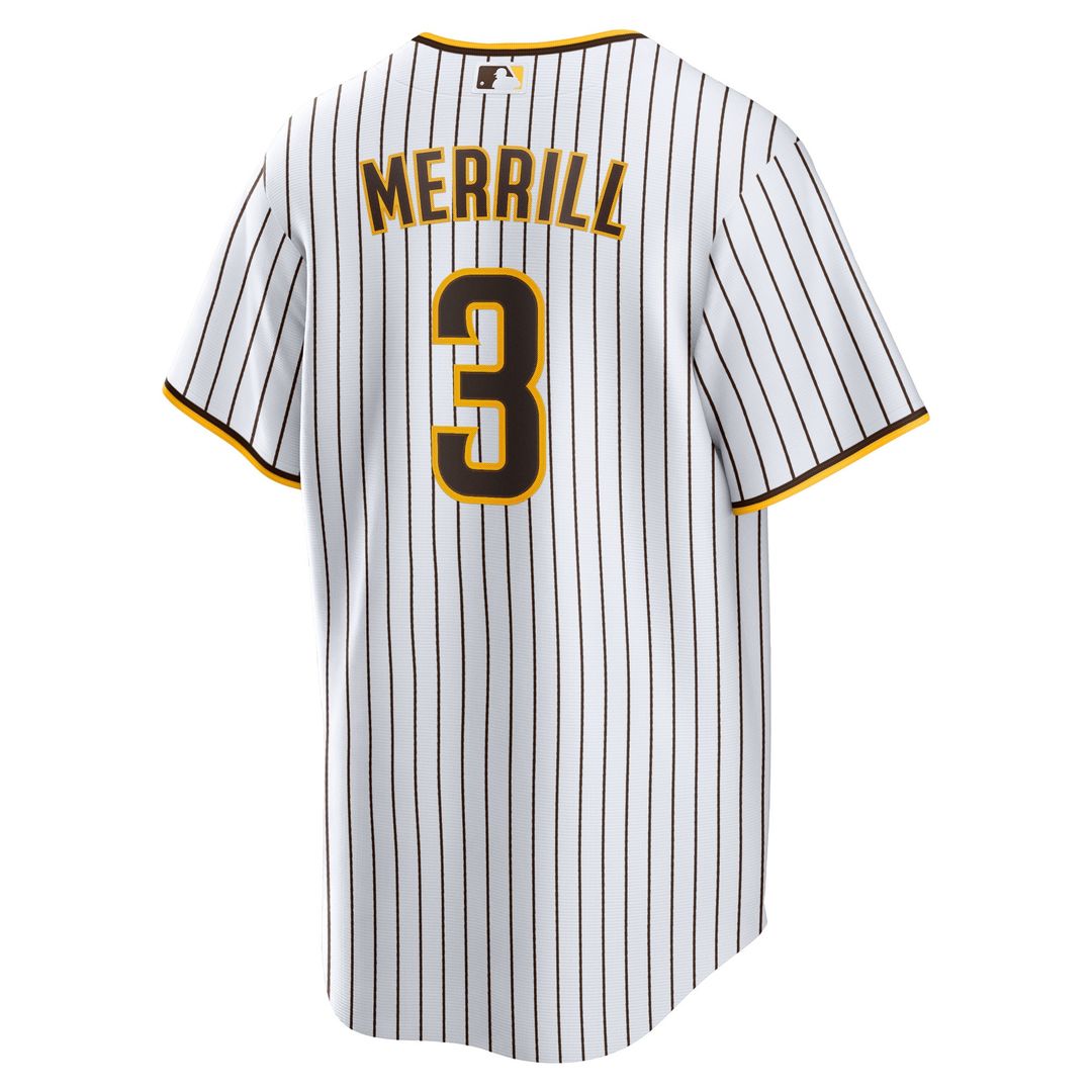 San Diego Padres Jackson Merrill Nike Home Replica Jersey - White