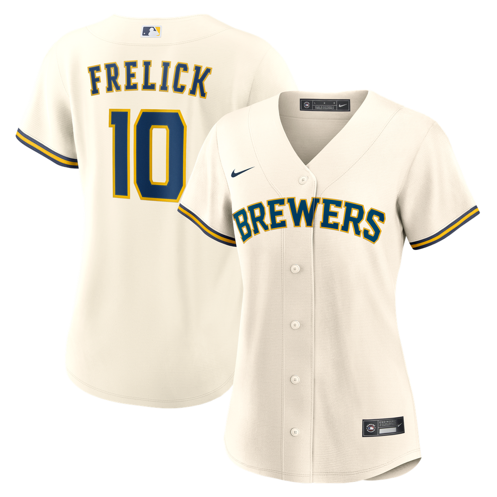 Milwaukee Brewers Sal Frelick Nike Women's Home Replica Jersey - Cream