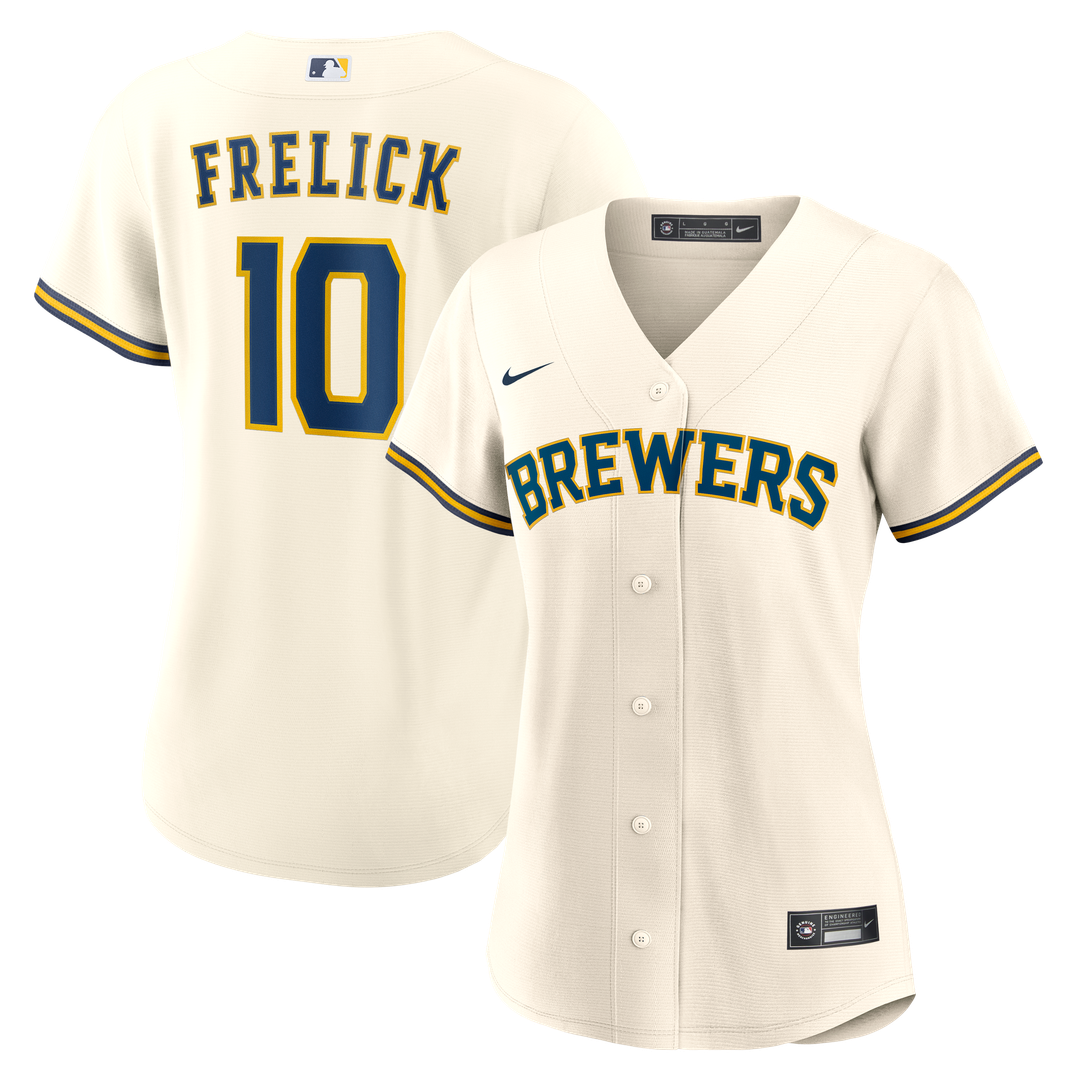 Milwaukee Brewers Sal Frelick Nike Women's Home Replica Jersey - Cream