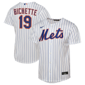 New York Mets Bo Bichette Nike Youth Home Baseline Jersey - White