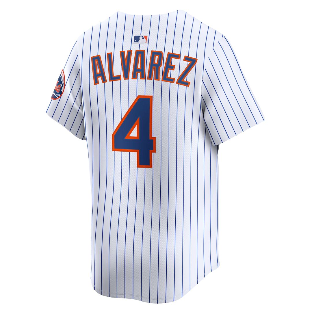 New York Mets Francisco Alvarez Nike Home Limited Player Jersey - White
