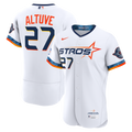 Houston Astros Jose Altuve Nike City Connect Authentic Sponsor Patch Jersey - White