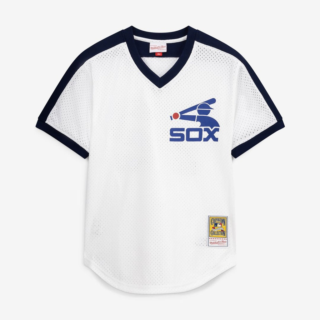 Chicago White Sox Carlton Fisk Mitchell & Ness Authentic Batting Practice Jersey - Navy