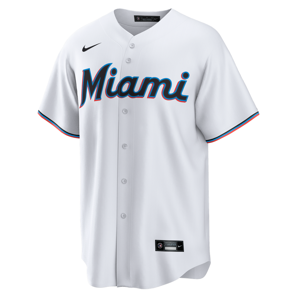 Miami Marlins Griffin Conine Nike Home Replica Jersey - White