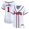 Atlanta Braves Ozzie Albies Nike Women's Home Limited Player Jersey - White