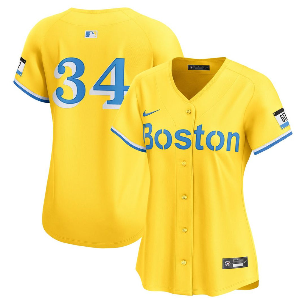 Boston Red Sox David Ortiz Nike Women's City Connect Limited Jersey - Gold