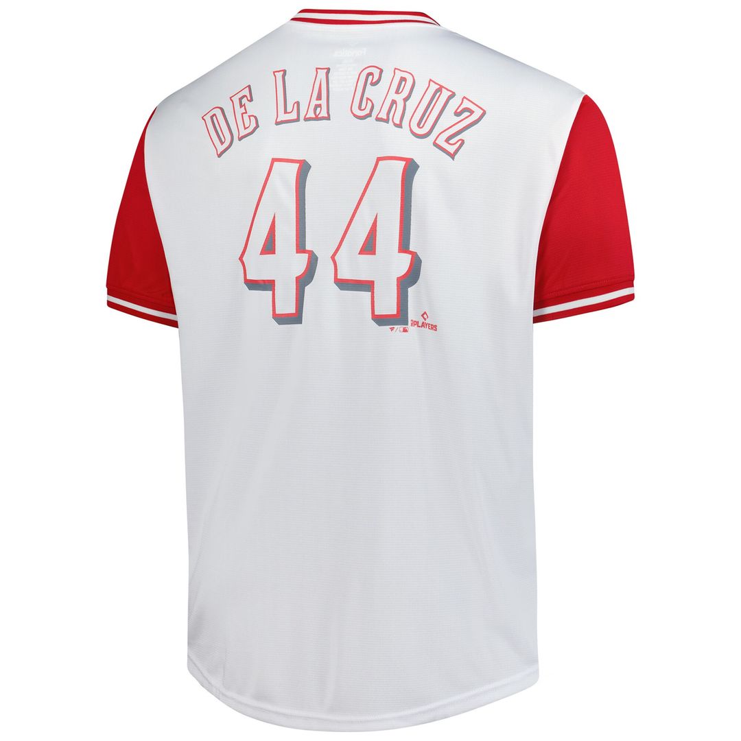 Cincinnati Reds Elly De La Cruz Profile Big & Tall Name & Number Jersey - White