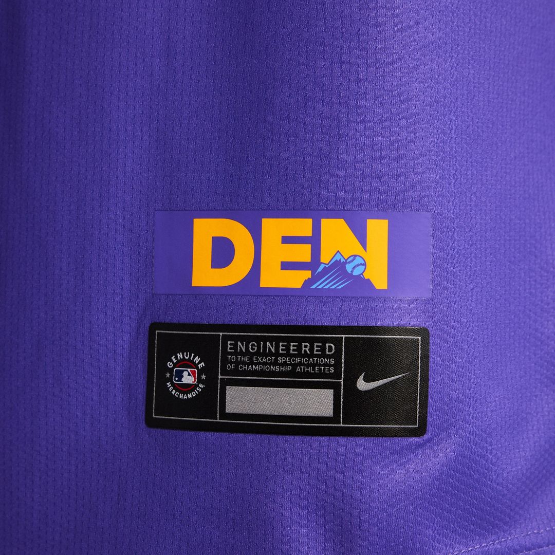 Colorado Rockies Nike 2025 City Connect Limited Jersey - Purple/Light Blue