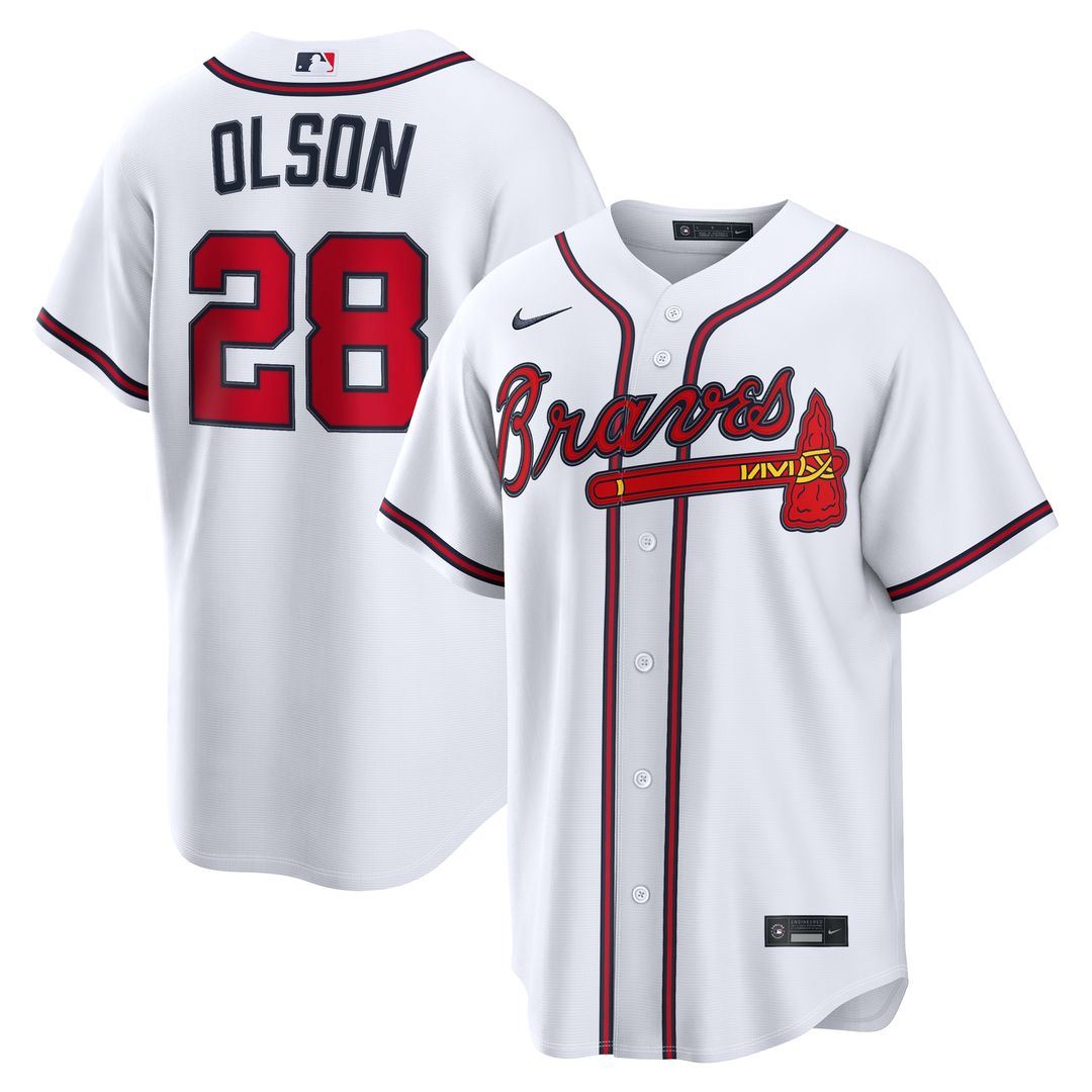 Atlanta Braves Matt Olson Nike Home Replica Jersey - White