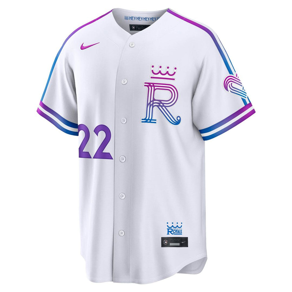 Kansas City Royals Carter Jensen Nike 2026 City Connect Stadium Jersey - White