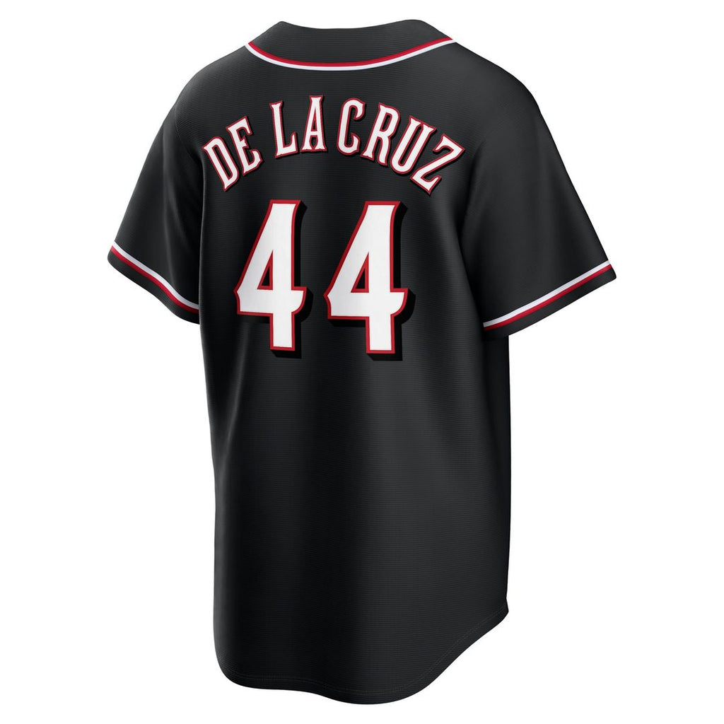 Cincinnati Reds Elly De La Cruz Nike Fashion Replica Black Out Jersey