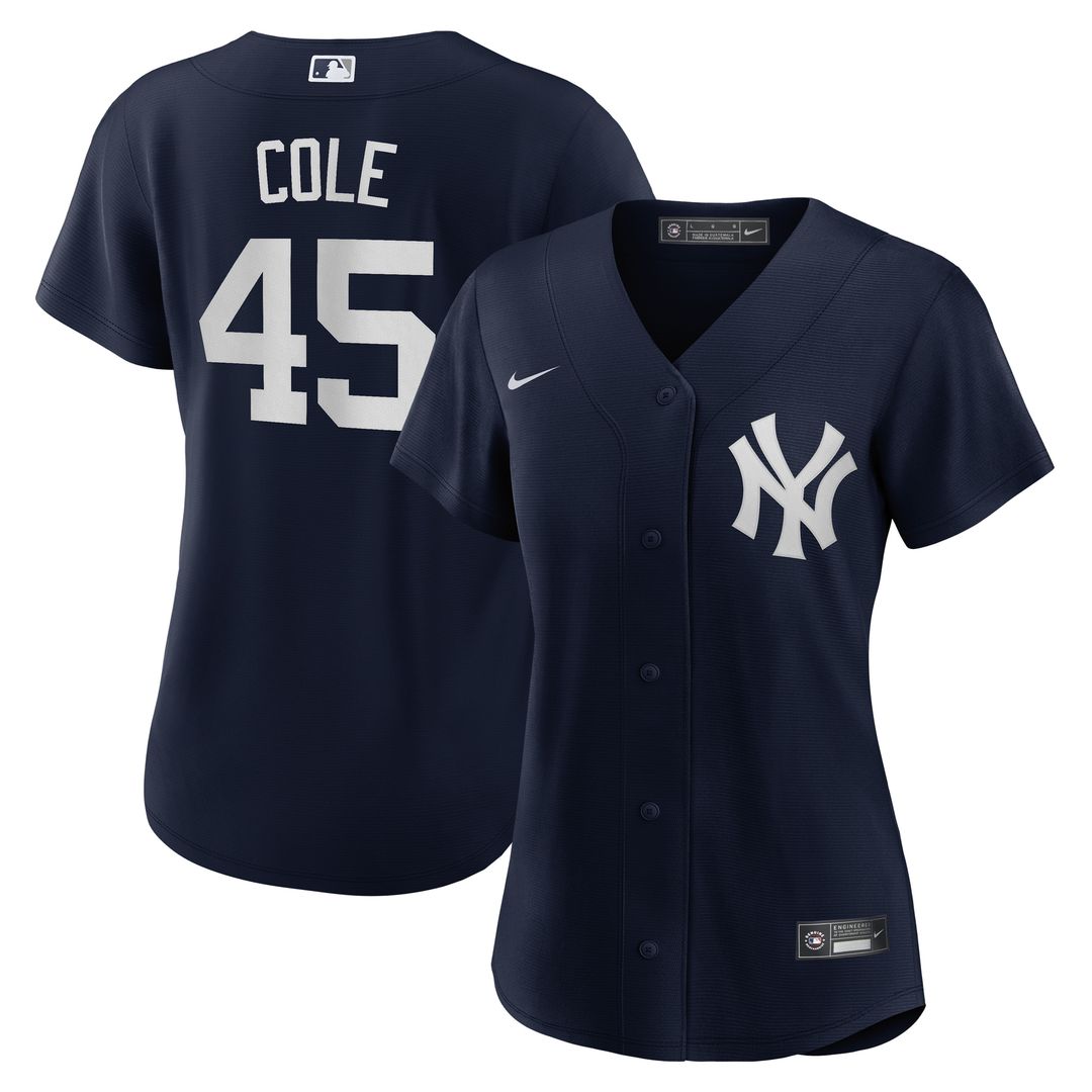 New York Yankees Gerrit Cole Nike Women's Alternate Replica Player Jersey - Navy