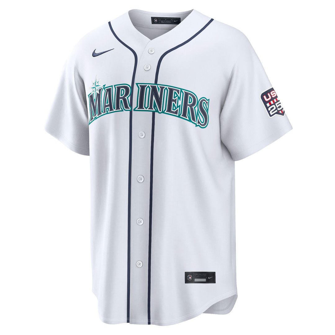 Seattle Mariners Cal Raleigh Nike USA 250 Fourth of July Home Stadium Jersey - White