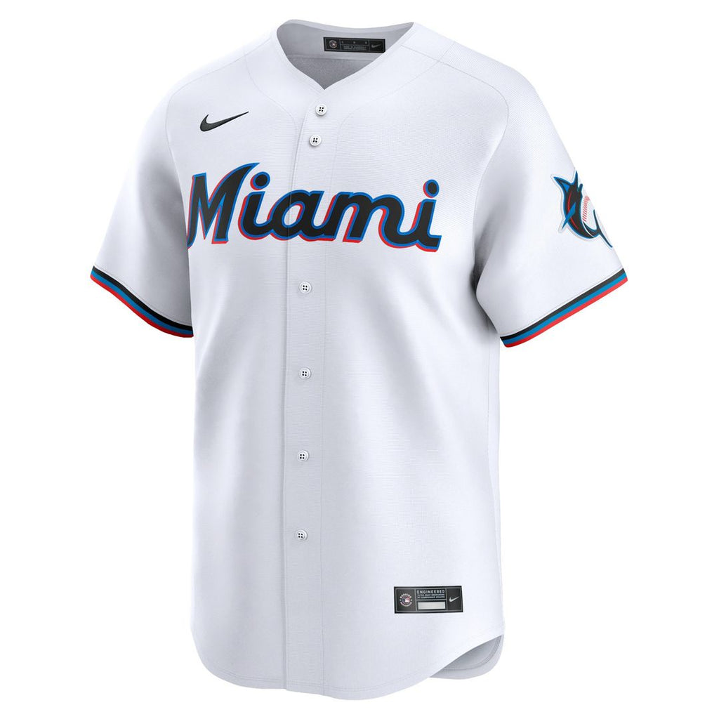 Miami Marlins Sandy Alcantara Nike Home Limited Player Jersey - White