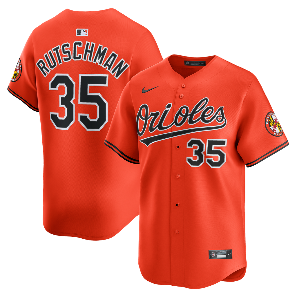 Baltimore Orioles Adley Rutschman Nike 2nd Alternate Limited Player Jersey - Orange