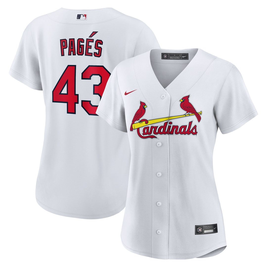 St. Louis Cardinals Pedro Pagés Nike Women's Home Replica Jersey - White