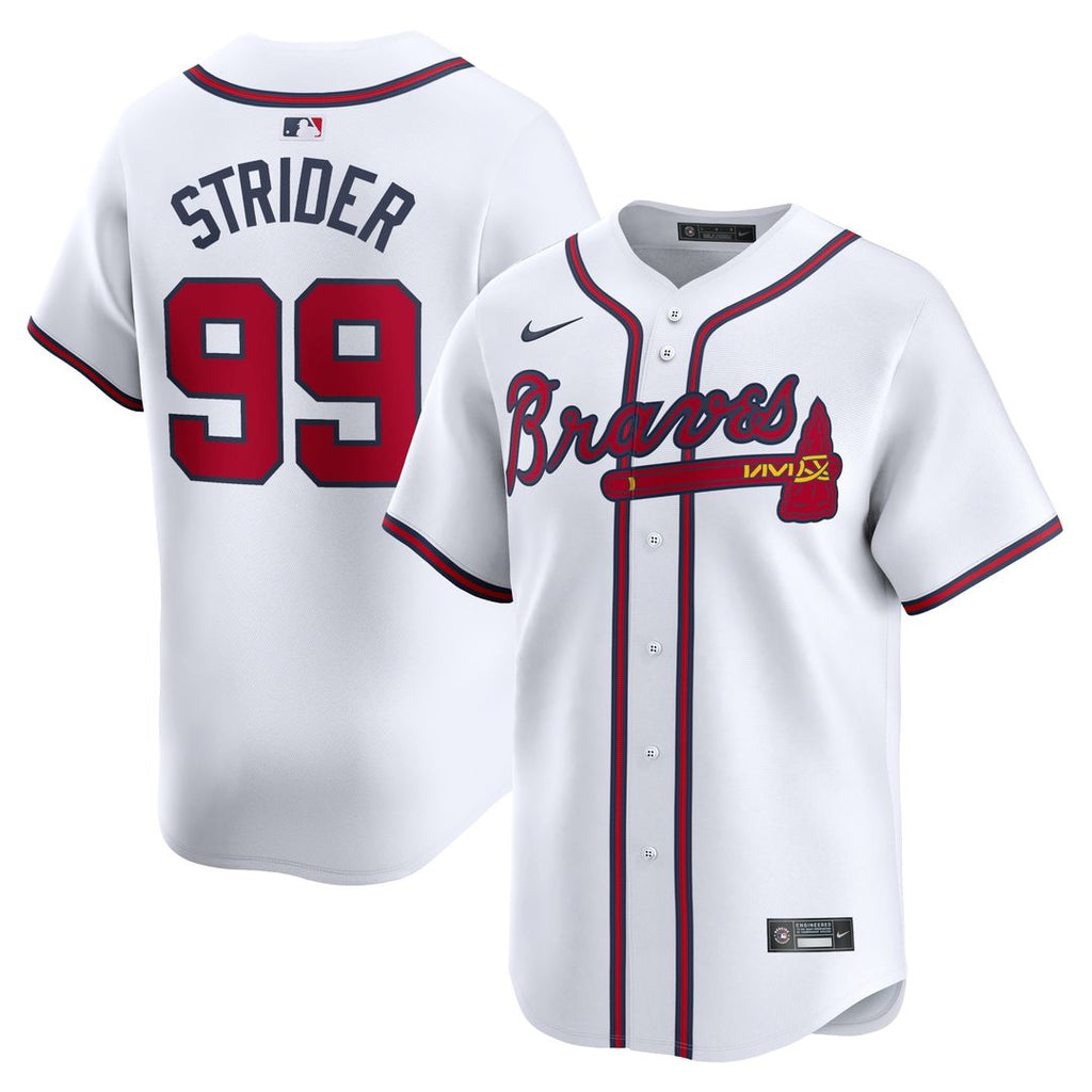 Atlanta Braves Spencer Strider Nike Home Limited Player Jersey - White