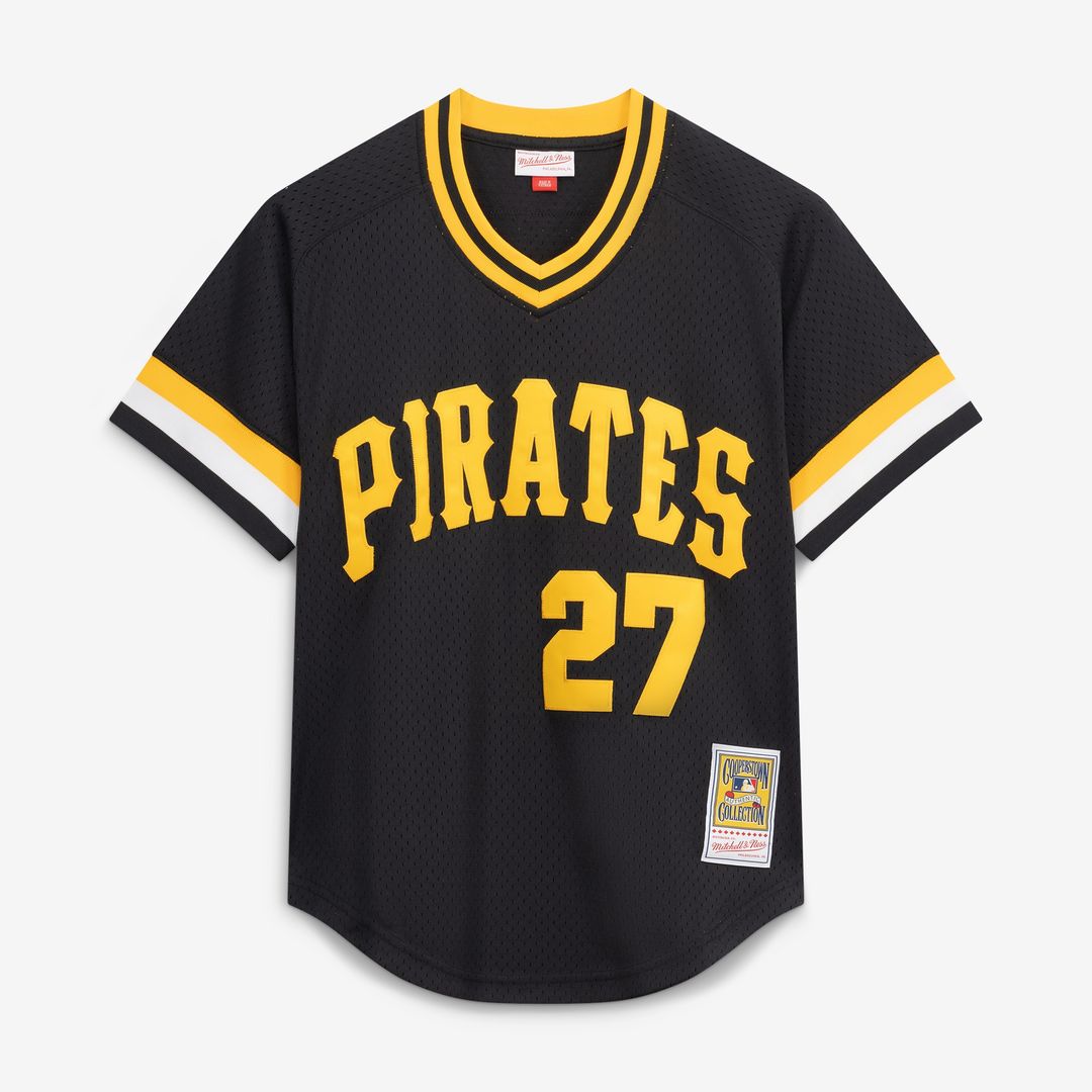 Pittsburgh Pirates Kent Tekulve Mitchell & Ness Authentic Batting Practice Jersey - Black