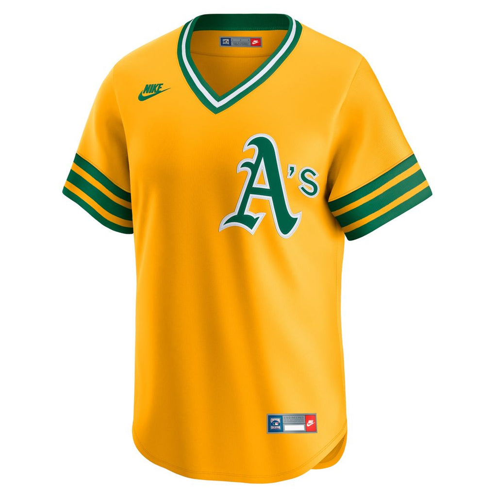 Athletics Nike Cooperstown Limited Jersey - Gold